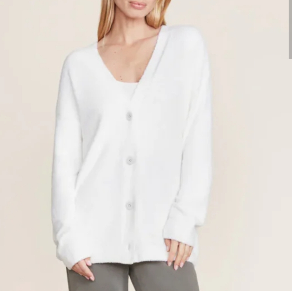 Barefoot Dreams CozyChic Lite Cable Button Cardigan - Picture 10 of 10